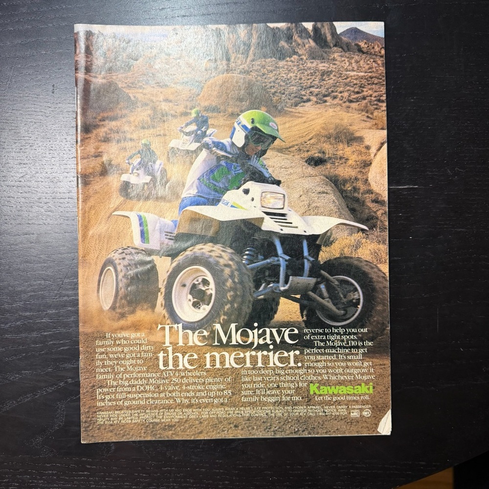 3‎ Wheeling Magazine Feb 1983 Kawasaki Mojave ATV Suzuki Yamaha Baja Racing